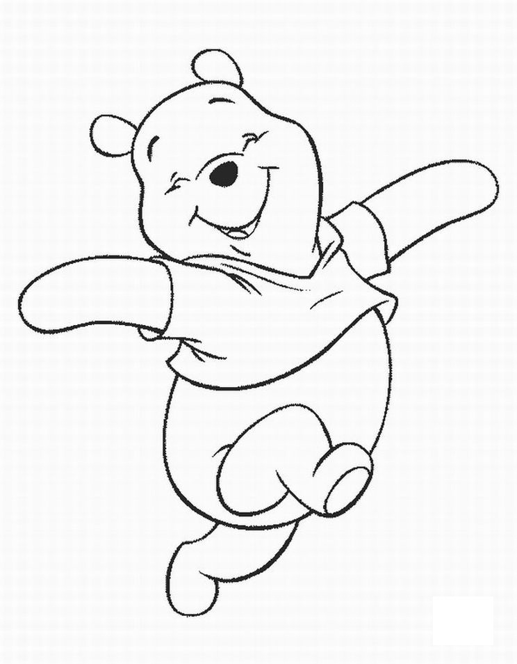 Plansa de colorat cu Ursuletul Winnie 15 7